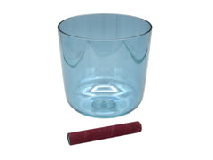 Bol chantant en cristal Infinity de Sela Percussion de 5,5 po en A4 432 Hz Bleu