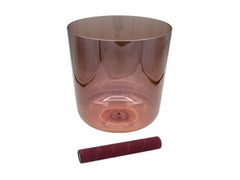 Sela Percussion 7.5” Infinity Crystal Singing Bowl in G3 432 Hz Orange