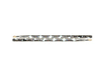 Vater Color Wrap 5A Wood Tip Drumsticks Silver Optic