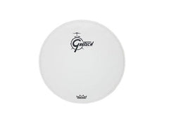 Tête de résonance pour grosse caisse Gretsch 18" avec logo central blanc