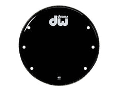 Tête de résonance pour grosse caisse DW 22" Noir brillant ventilé